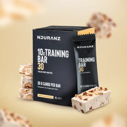 NDURANZ energia szelet 30gr szénhidráttal - 45gr - Vaníliás - mogyorós nugátkrém ízben