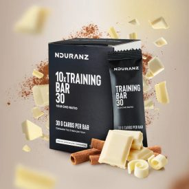  NDURANZ energia szelet 30gr szénhidráttal - 45gr - Fehér csokoládé - fahéj ízben