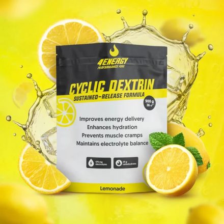 4Energy Cyclic Dextrin sportital por 900gr - Limonádé ízben