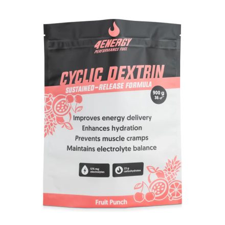 4Energy Cyclic Dextrin sportital por 900gr - Gyümölcspuncs ízben