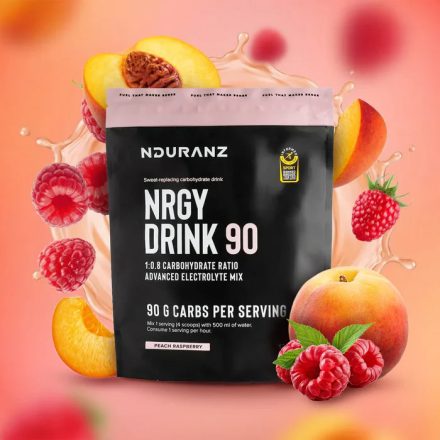 NDURANZ sportital por Barack - Málna ízű 90gr szénhidráttal - 1.200 gr