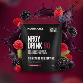   NDURANZ sportital por Erdeigyümölcs ízű 90gr szénhidráttal - 1.200 gr