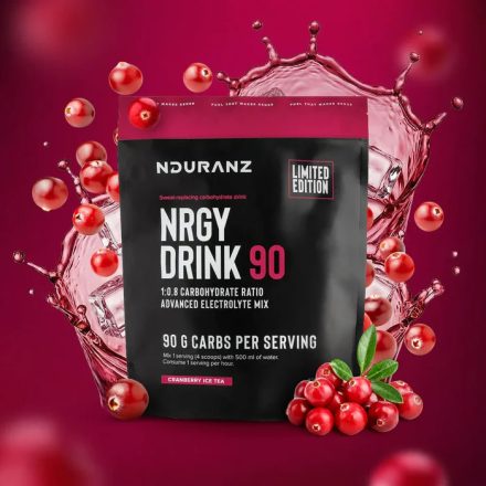 NDURANZ sportital por Áfonyás Jegestea ízű 90gr szénhidráttal - 1.200 gr