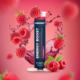   4Endurance Energy Boost pezsgőtabletta Málna ízben - 20 db tabletta 