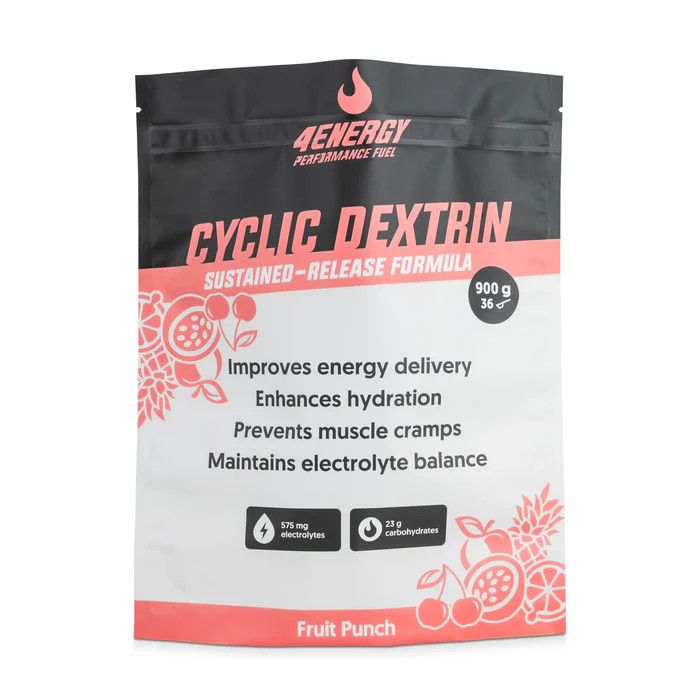 4Energy Cyclic Dextrin sportital por 900gr - Gyümölcspuncs ízben